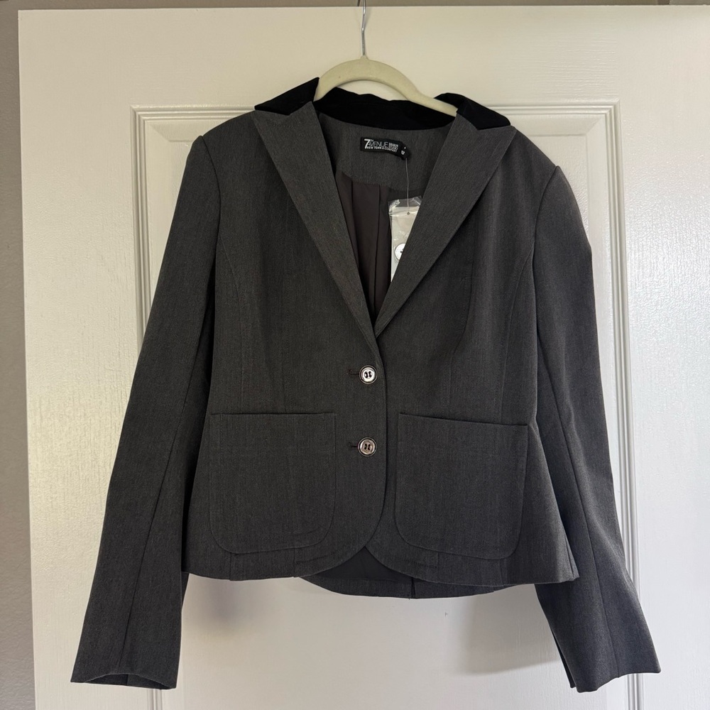 New York & Company Women's Gray Blazer
